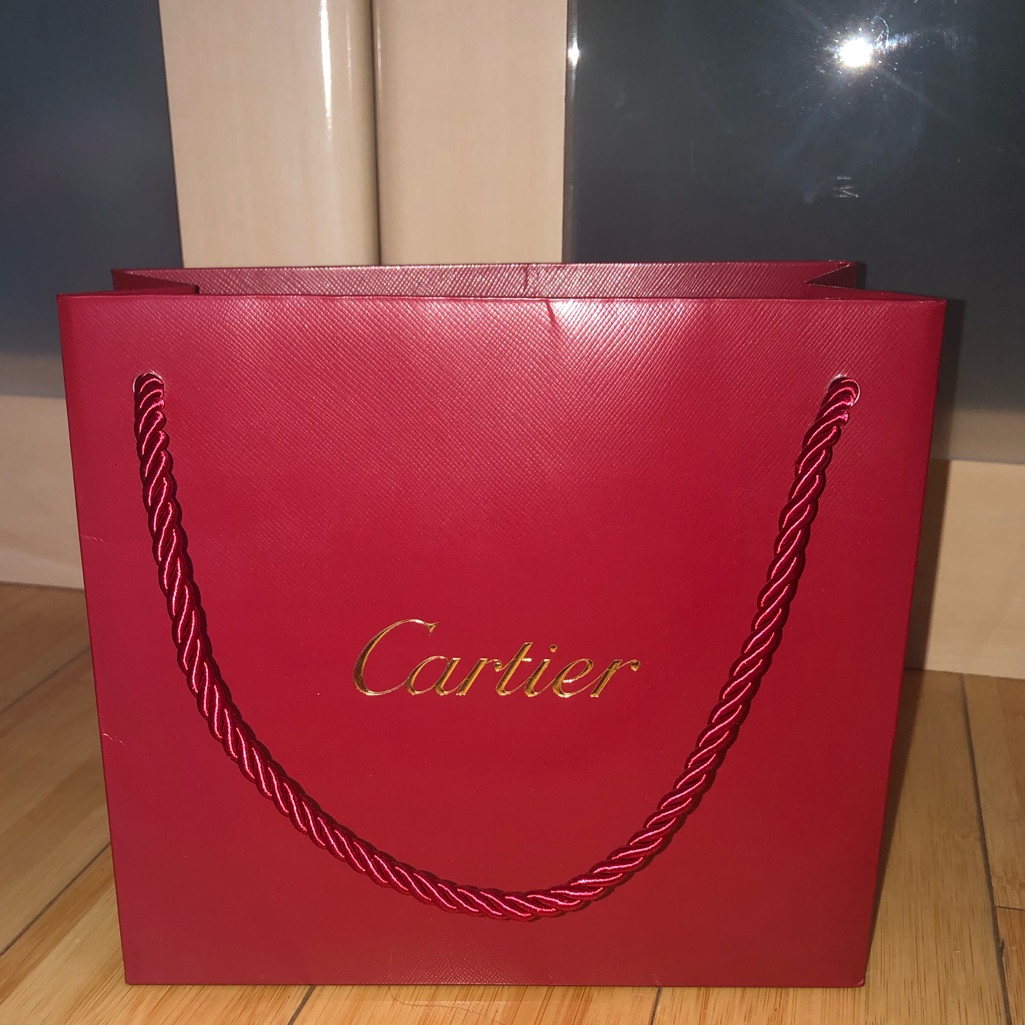 Authentic Cartier Shopping Bag